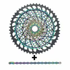 Cassetta Pignoni Sram XX1 Eagle 10-52 + Catena Sram Xx1 Rainbow