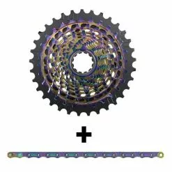 Cassetta Pignoni Sram Red XG-1290 12v XDR + Catena Sram RED Rainbow