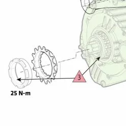 Cannondale CK2047U00OS Corona Per Moterra 15 Denti