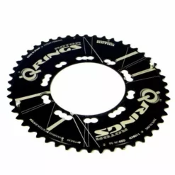 Rotor Corona Ovale Strada 50 Denti Bcd130*5 Esterna Aero Nero